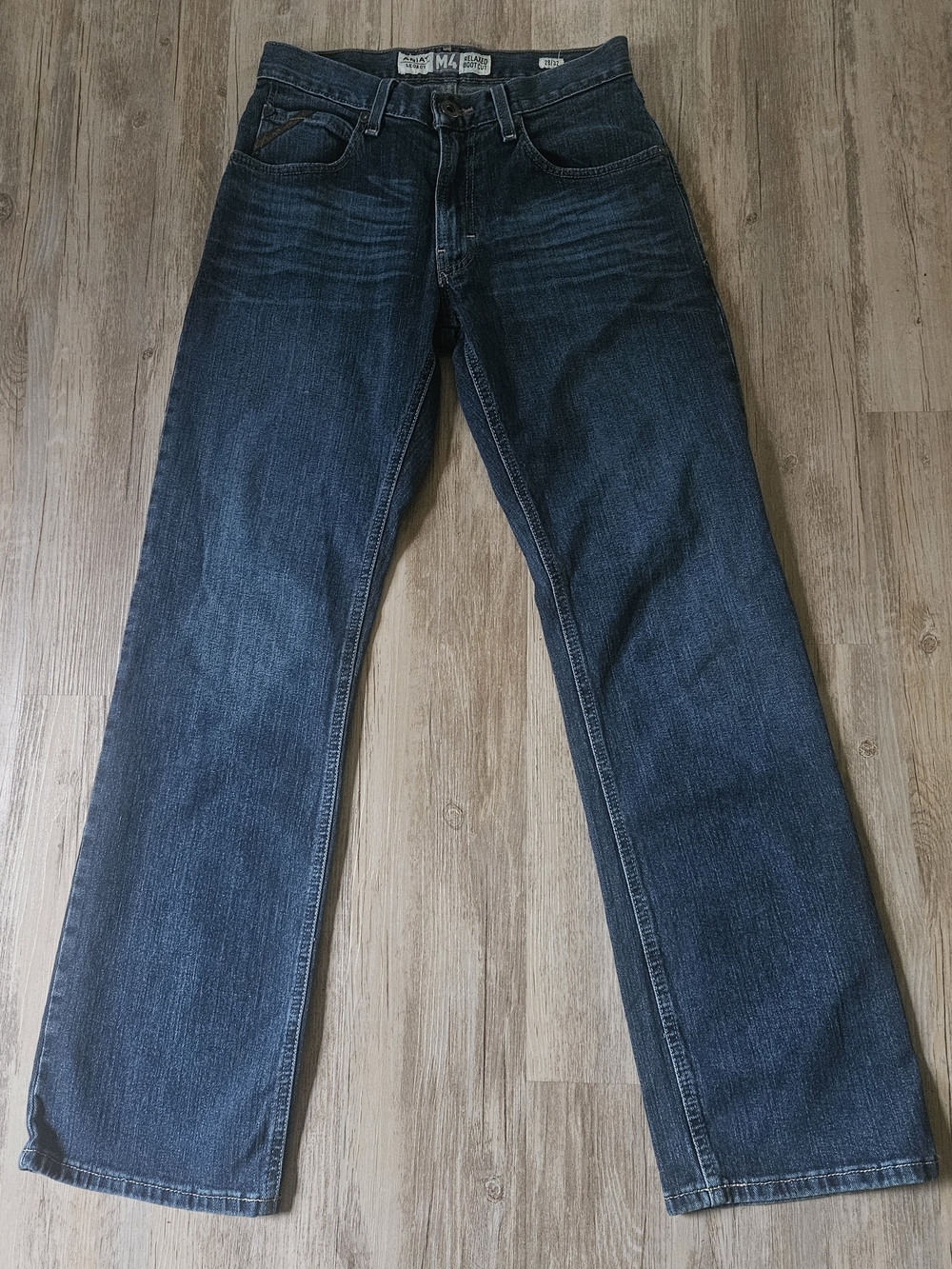 Ariat Legacy Men's M4 Relaxed Bootcut Dark Blue Cowboy Demin Jeans 28x32